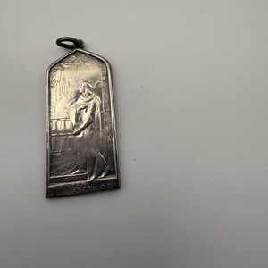 Vintage Sterling Silver Fortiter Ascende Pendant 1.5” 10 Grams Ascend Bravely!